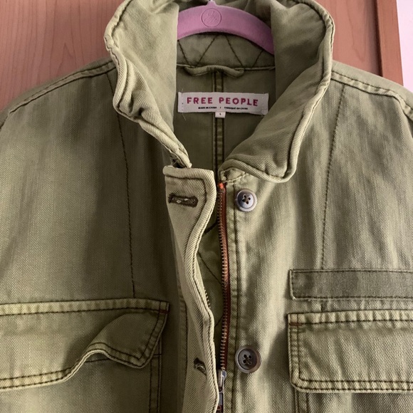 NWT Free People Utility Jacket Size~ Large - Picture 3 of 12